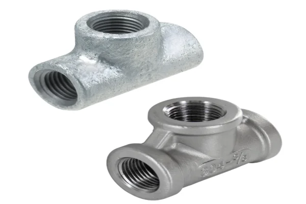 Pipe tee inox
